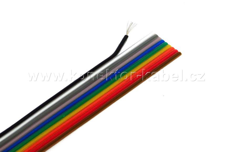 Plochý kabel AWG 28-10G, RM 1,27mm, barevný