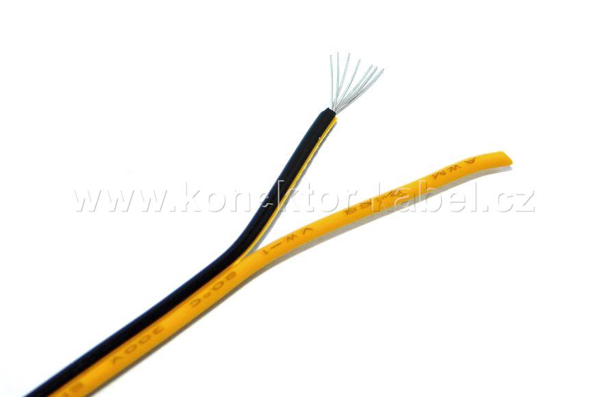 Dvojlinka, 2 x 0,14 mm2, UL 2468, černo-žlutá