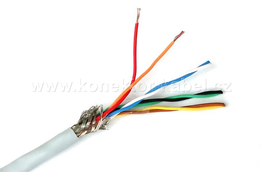 S/UTP 4x(2x26AWG) Cat.5e, lanko, PVC šedý, DATW.