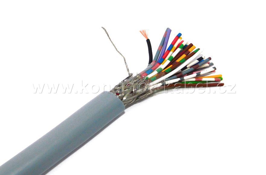 LIYCY 25x0,25 mm2, stíněný, OD 10,6 mm, PVC, šedý
