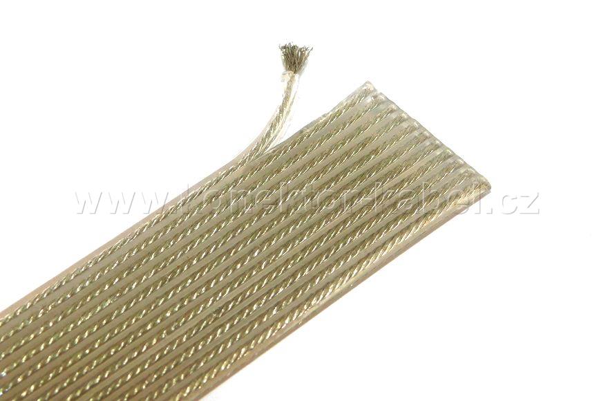 Plochý kabel AWG 20-12G, silikon, Cicoil