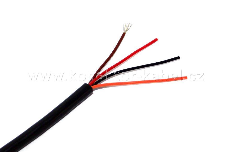 LIYY 4x0,14 mm2, nestíněný, černý, UL2464/1061 Met