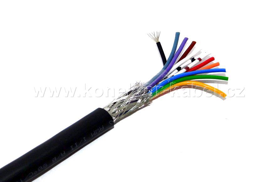 LIYCY 12x0,5 mm2, stíněný, černý, UL2464/1061 Kab