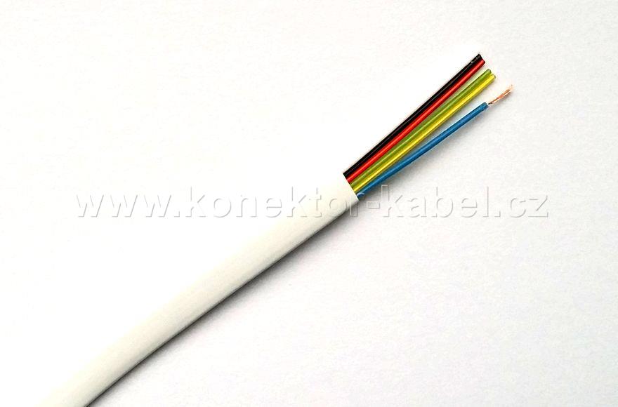 Telefonní kabel 6-žílový, bílý, AWG28, Cat.3