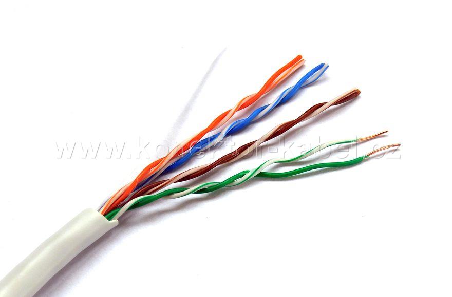 U/UTP 4x(2x24AWG), Cat.5e, drát, PVC, WIREX