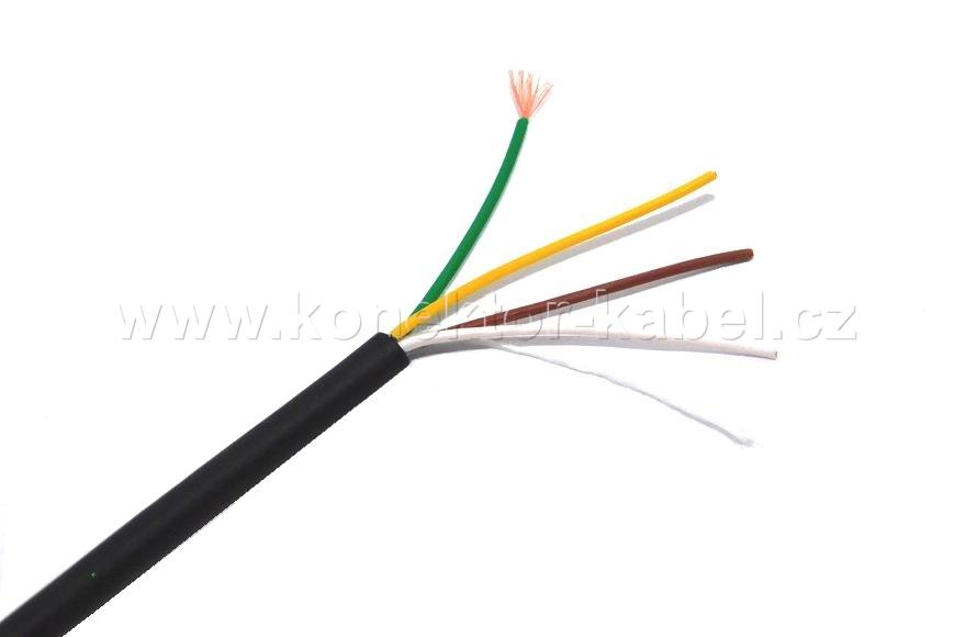 LIYY Robust 4x0,14 mm2, nestín., OD 3,6 mm, černý