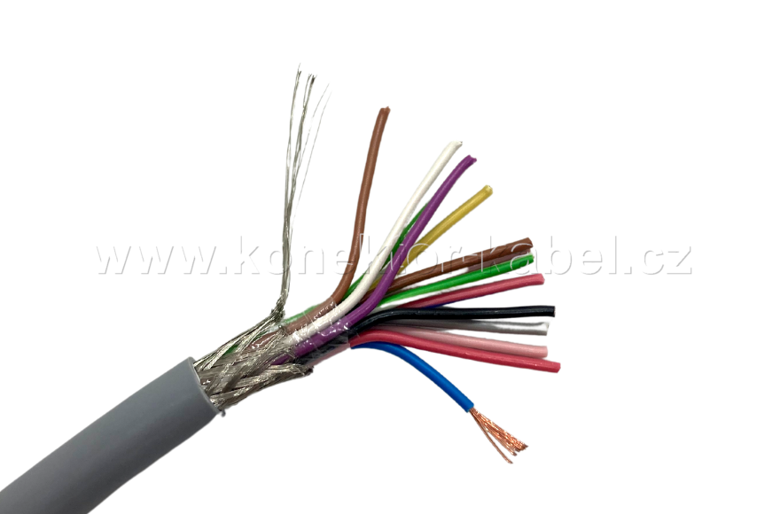 LIYY 14x0,14 mm2, nestíněný, OD 6,3 mm, PVC, šedý