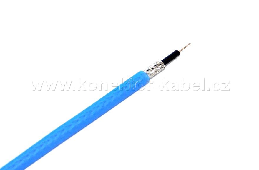 RGL-196 A/U, drát, 1,9 mm, 50 Ohm, modrý, Habia