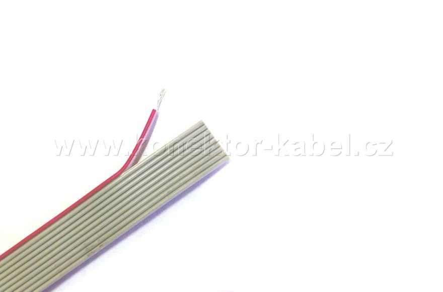 Plochý kabel AWG 28-10G, RM 1,27mm, šedý, CONNFLY