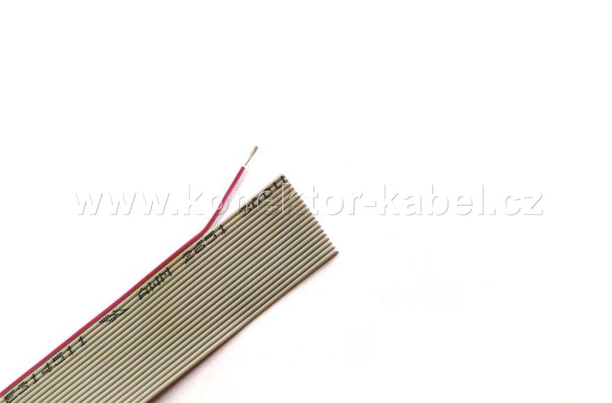 Plochý kabel AWG 28-20G, RM 1,27mm, šedý, CONNFLY