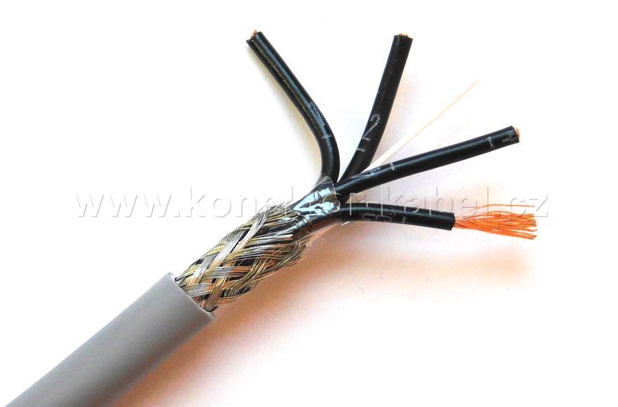 F-CY-OZ 4x0,75 mm2, OD 6,8 mm, PVC, šedý, HELU