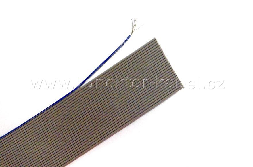 Plochý kabel AWG 30-26G, RM 0,635 mm, šedý, 3M