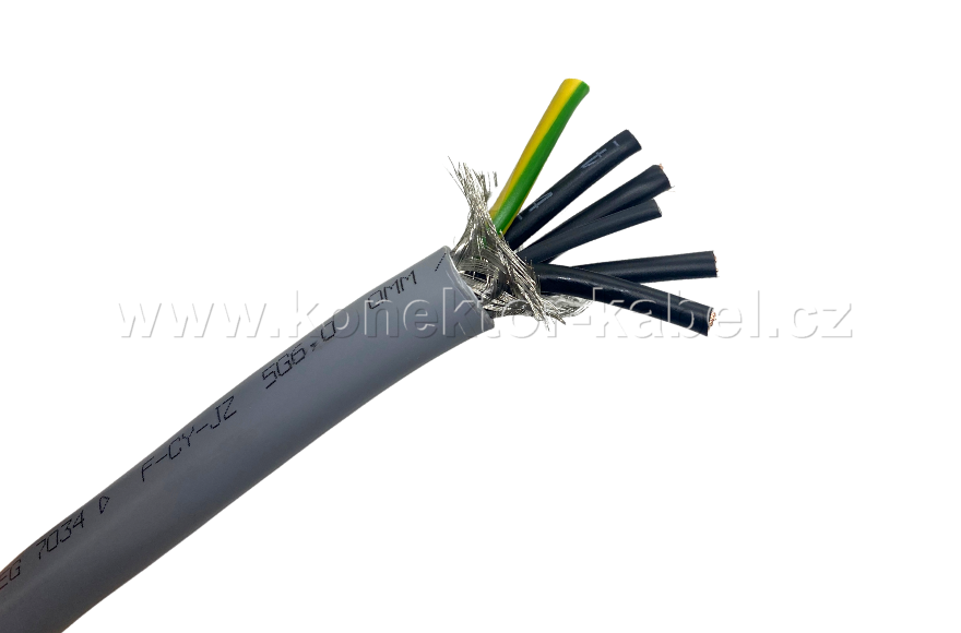 F-CY-JZ 5Gx6 mm2, OD 15,6 mm, PVC, šedý, DDA