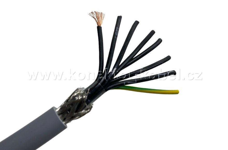 F-CY-JZ 8Gx0,75 mm2, OD 9,5 mm, PVC, šedý, HELU