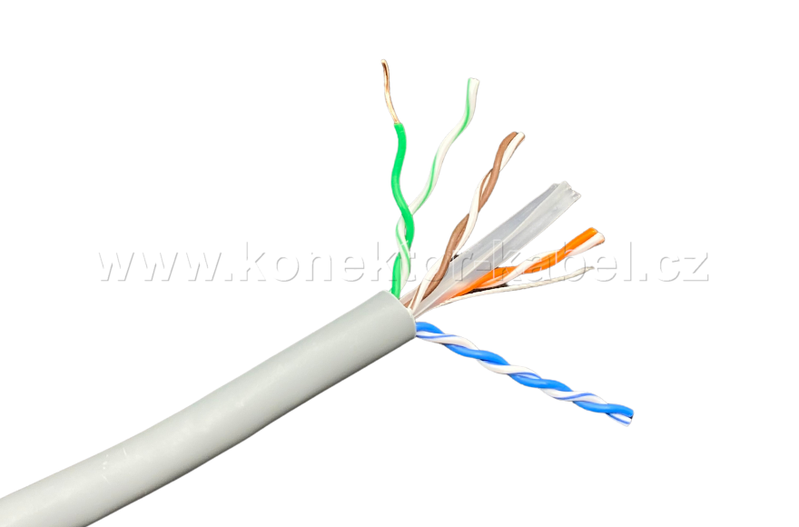 U/UTP 4x(2x23AWG), Cat.6, drát, LSOH, DATACOM