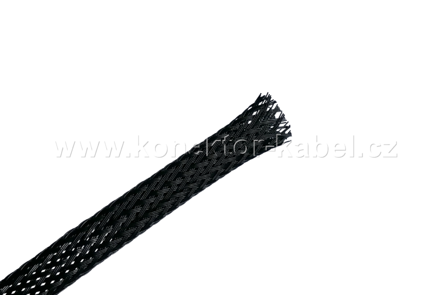Bužírka - polyester. návlek, 15 mm max, černá