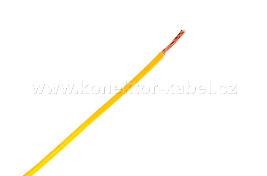 FLRY 0,5mm2, lanko, žlutá, PVC