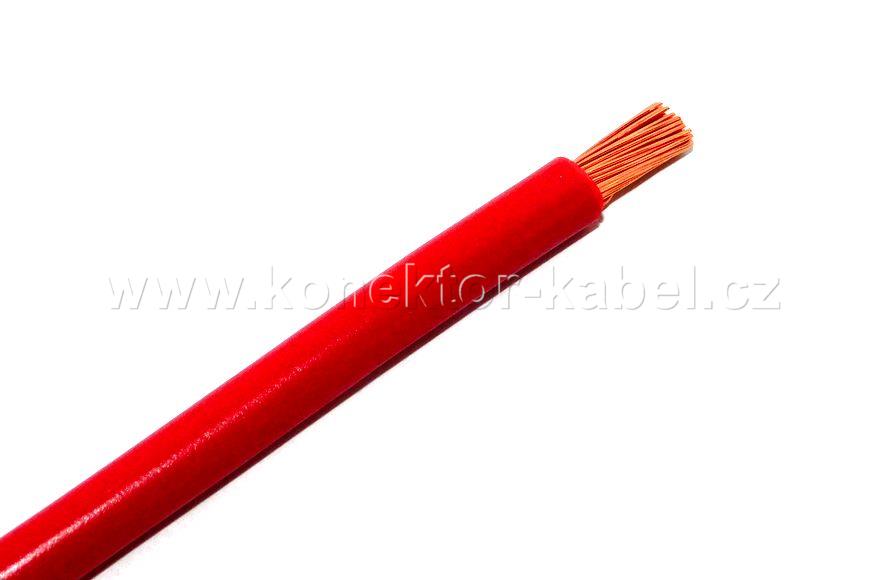 H07V-K 10mm2, lanko, rudá, PVC