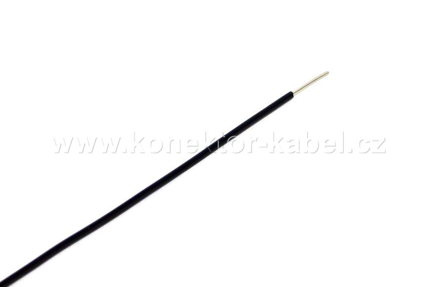 Drát YV 0,8 mm, cínovaný, černý