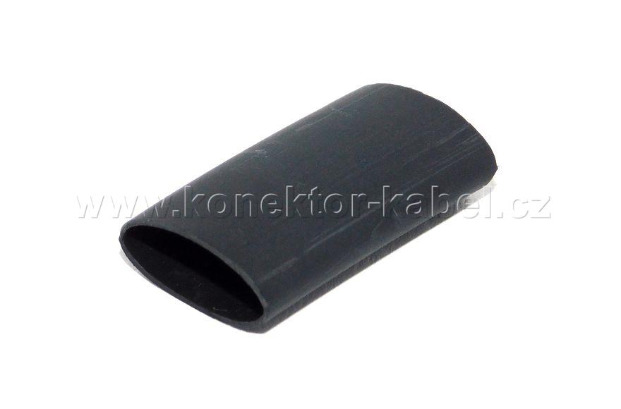 Bužírka smršťovací 9,0 / 3,0 mm, černá, lep., TYCO