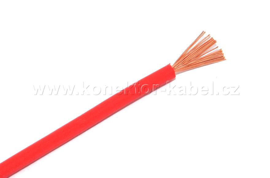 H07V-K 1,5mm2, lanko, rudá, PVC