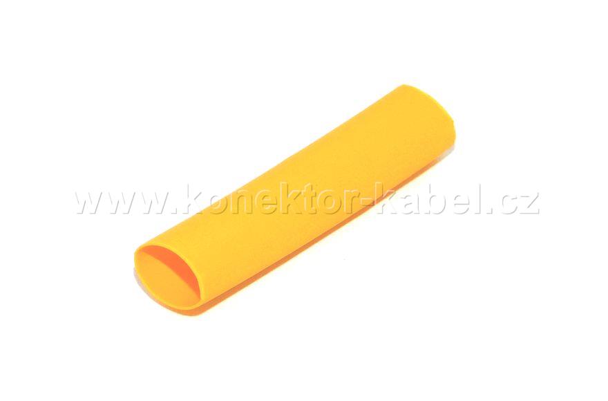 Bužírka smršťovací 6,4 / 3,2 mm, žlutá