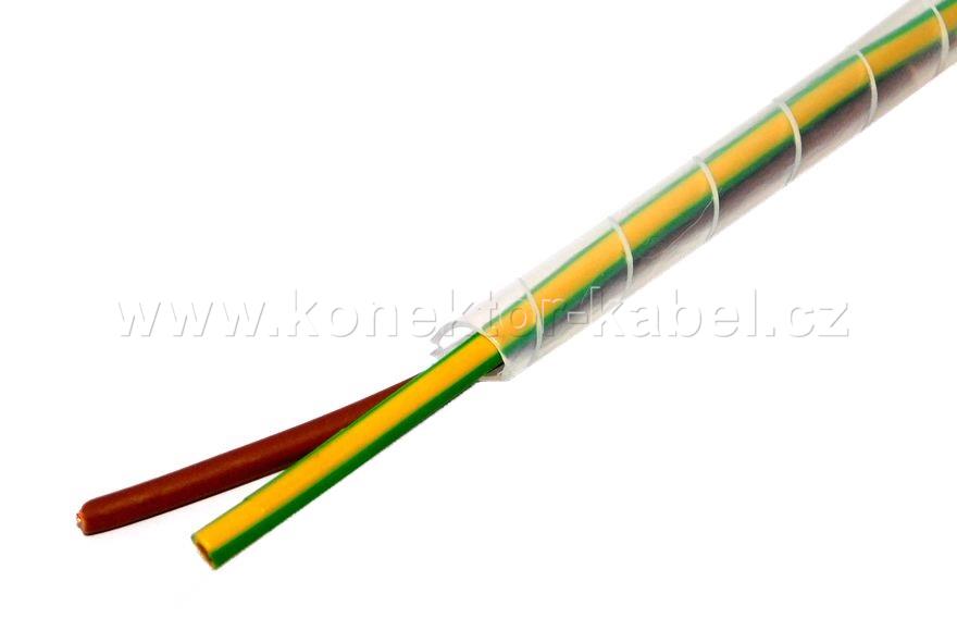 Bužírka - spirála svazkovací PE přírodní 25-100 mm