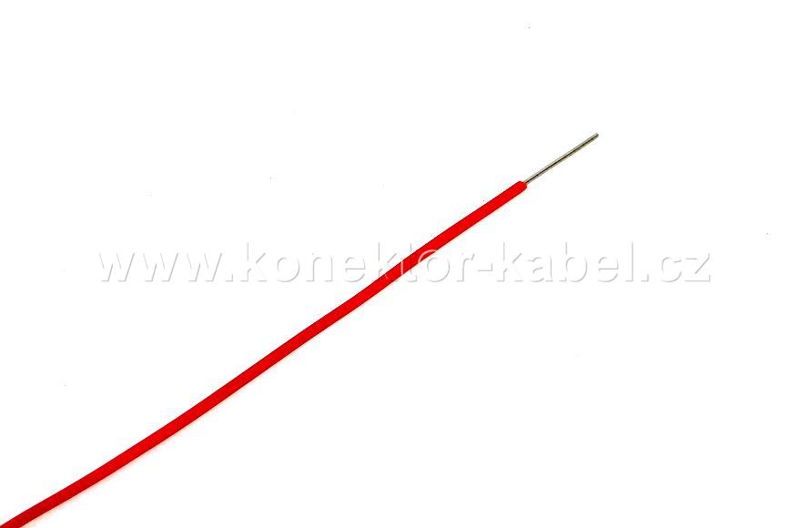 Drát YV 0,5 mm, cínovaný, rudý