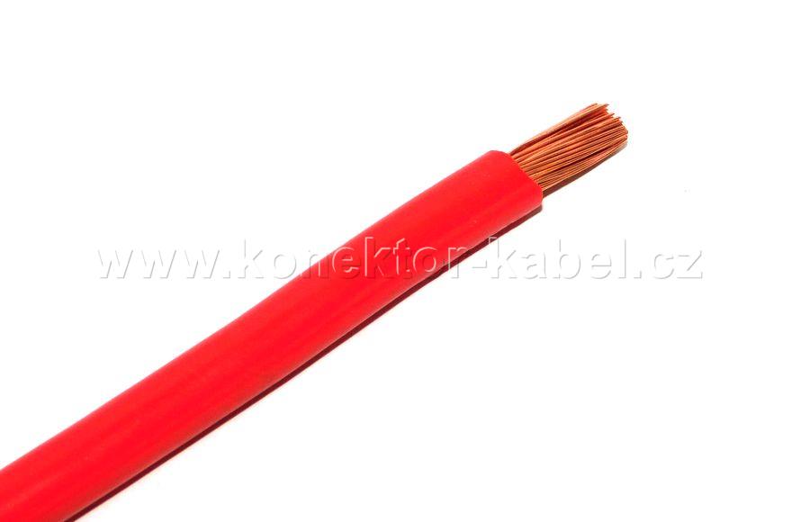 H07V-K 16mm2, lanko, rudá, PVC
