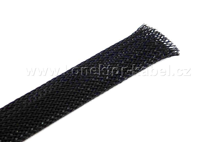 Bužírka - polyester. návlek, 27 mm max, černá