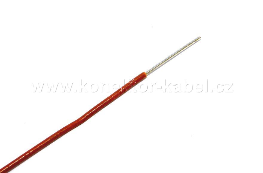 Drát YV 0,5 mm, cínovaný, hnědý