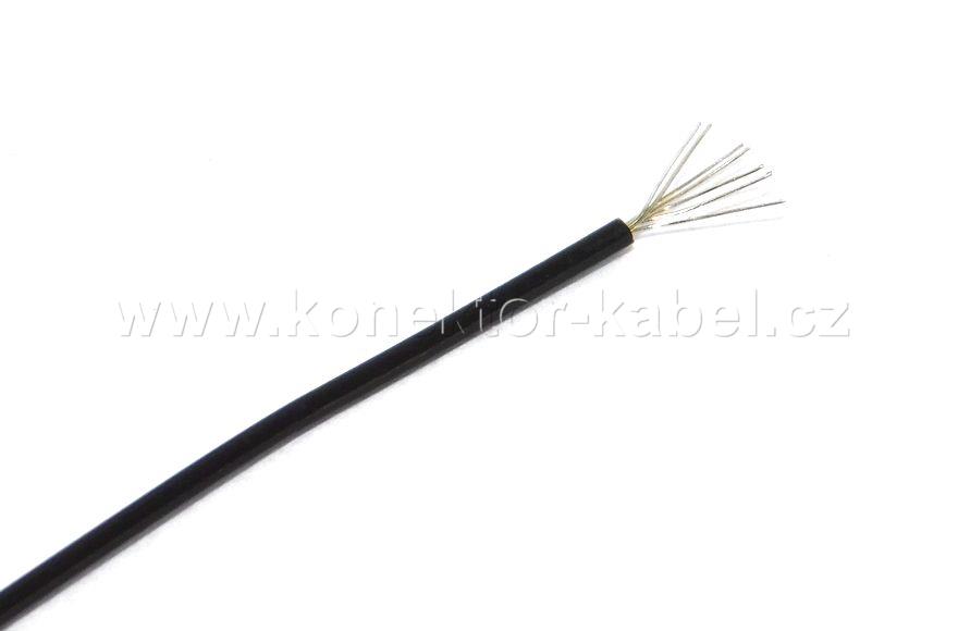 UL/cUL Style 1571, AWG 30, lanko, černá