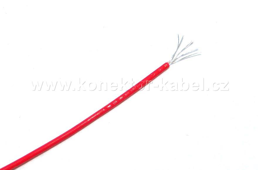PTFE, AWG 32, lanko, rudá, Alpha Wire