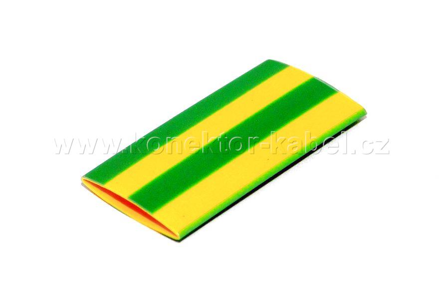 Bužírka smršťovací 9,0 / 3,0 mm, žlutozelená