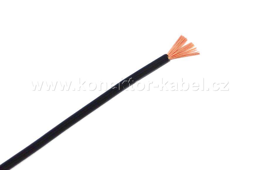 FLRY-B  1,5mm2, lanko, černá, PVC