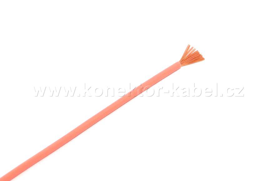 FLRY-B  1,5mm2, lanko, růžová, PVC