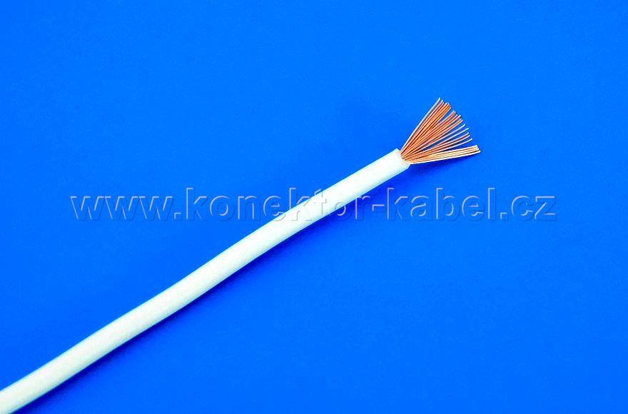 H05V-K 0,75mm2, lanko, bílá, PVC