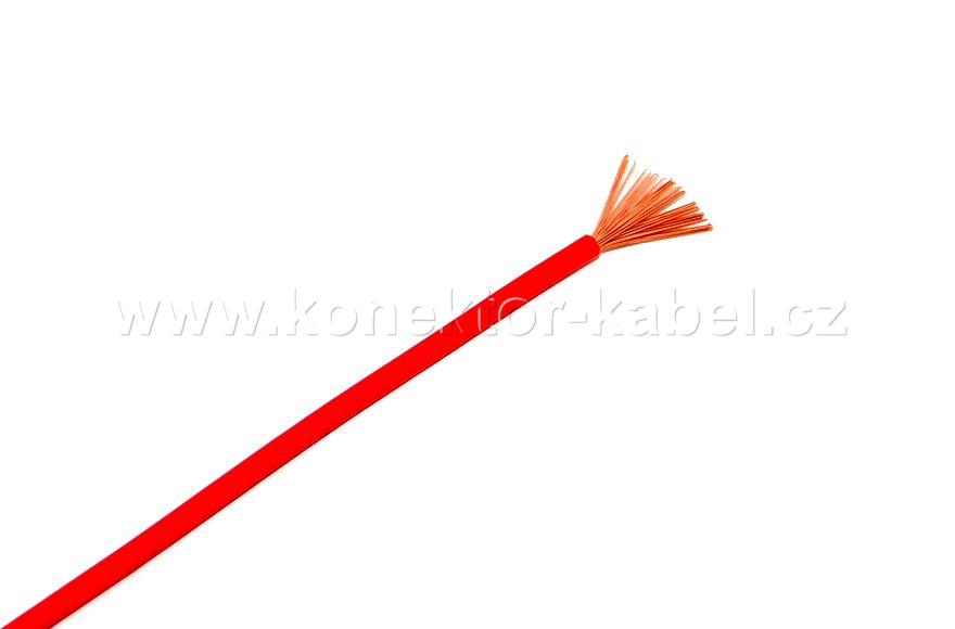 FLRY-B  1,0mm2, lanko, rudá, PVC