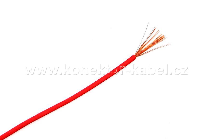 Flexivolt® E 0,1mm2, lanko, rudá, PVC
