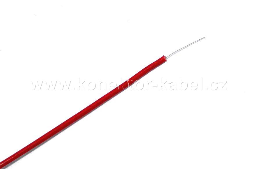 Drát TAV 0,3 mm, postříbřený, rudý