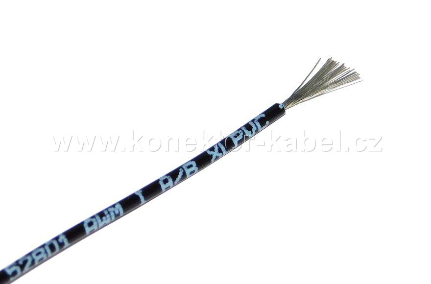 UL/CSA Style 1430, AWG 22, lanko, černá, PVC