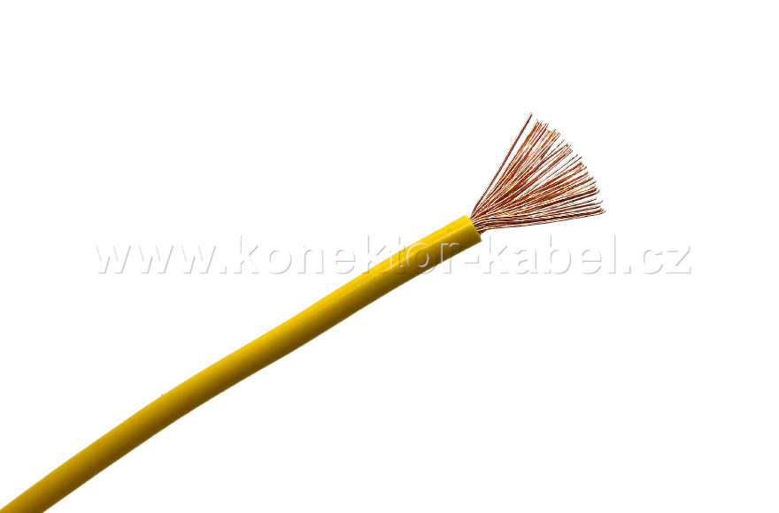 H07V-K 4,0mm2, lanko, žlutá, PVC