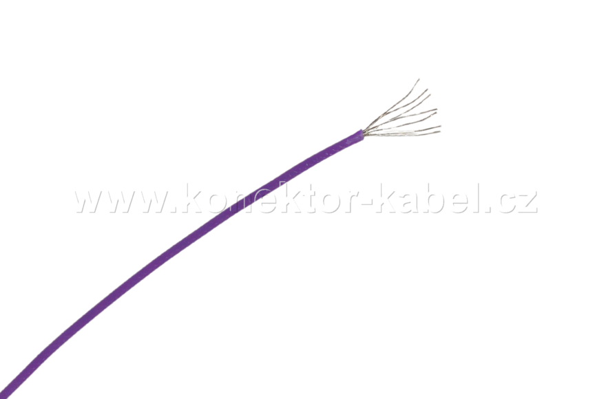 PTFE, AWG 26/7, lanko, fialová, Alpha Wire