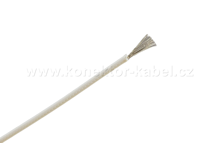 RAYCHEM 44A0111 AWG 26, lanko, bílá, PVDF