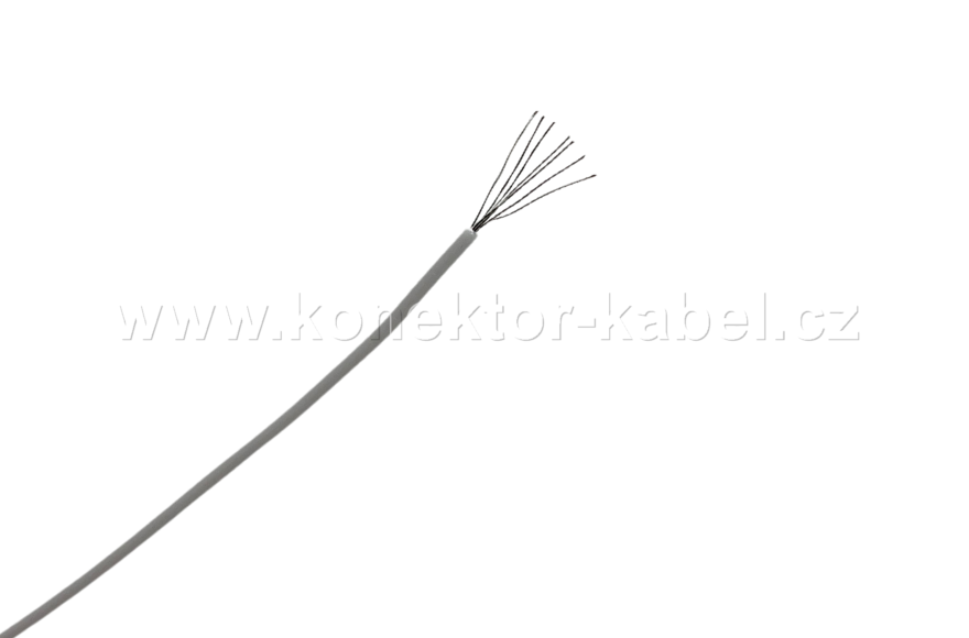 PTFE, AWG 30, lanko, bílá, Habia