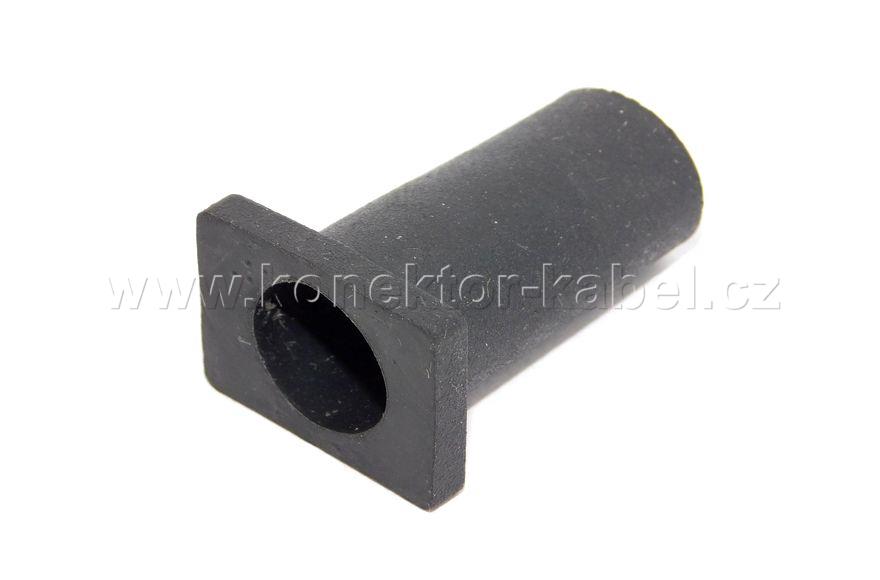 Vývodka kabelová, gumová, D-SUB 37, 12 mm, černá