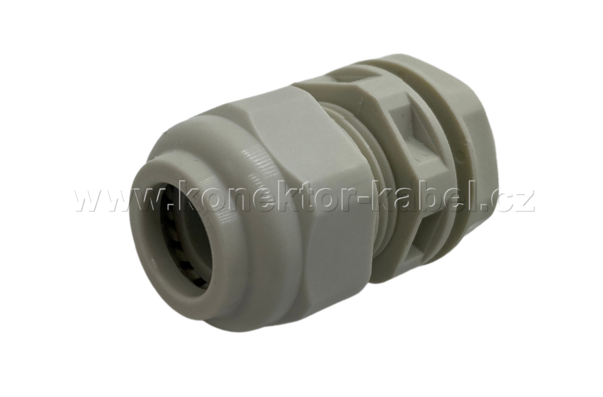 Průchodka kabelová, M20x1,5 šedá s maticí