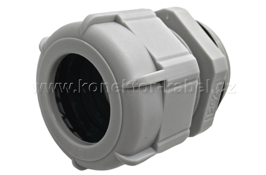 Průchodka kabelová, plastová PG29, šedá