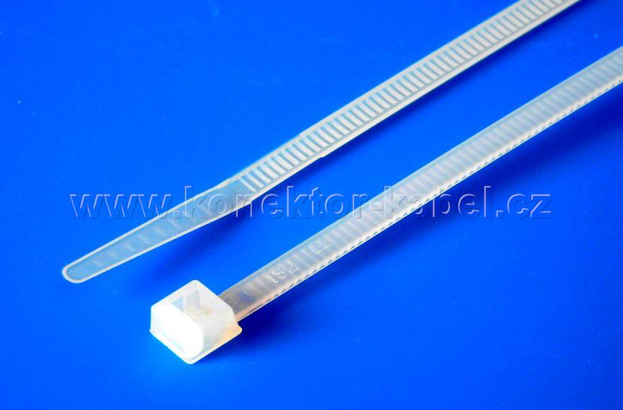 Stahovací pásek 3,6 x 200 mm, přírodní