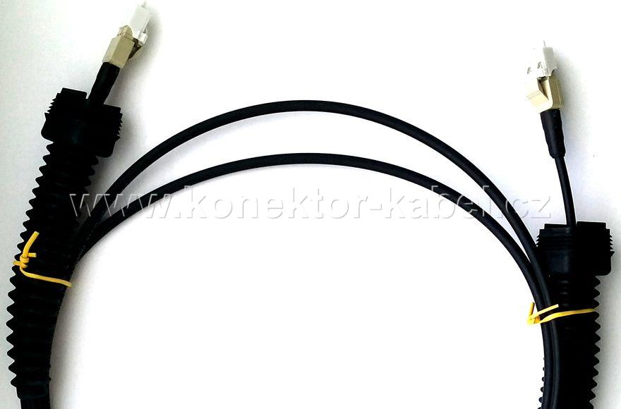 Patch cord, LC/PC-LC/PC, Dupl., MM, 2m, out., NSN